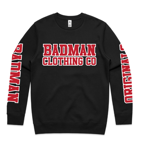 BADMAN ORIGNALS - BLACK CREW JUMPER